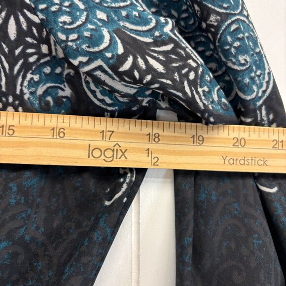 BCBG Maxazria Womens Boho Asymmetrical Top Size XXS Keyhole Back Career Office - Picture 4 of 10